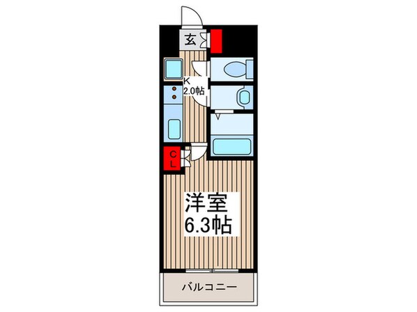 Ｎ－ＳＴＡＧＥ獨協大学前の物件間取画像